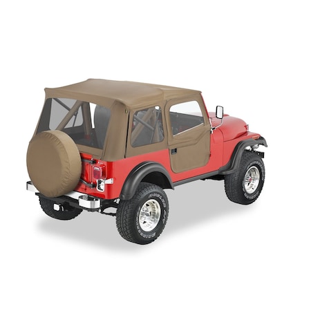 Bestop Supertop Classic Squareback Soft Tops For Jeep 1976-1983 CJ5 Clear 51597-04